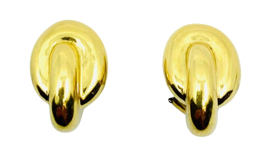 Angela Cummings 18k Gold Earrings Knot Clip-On