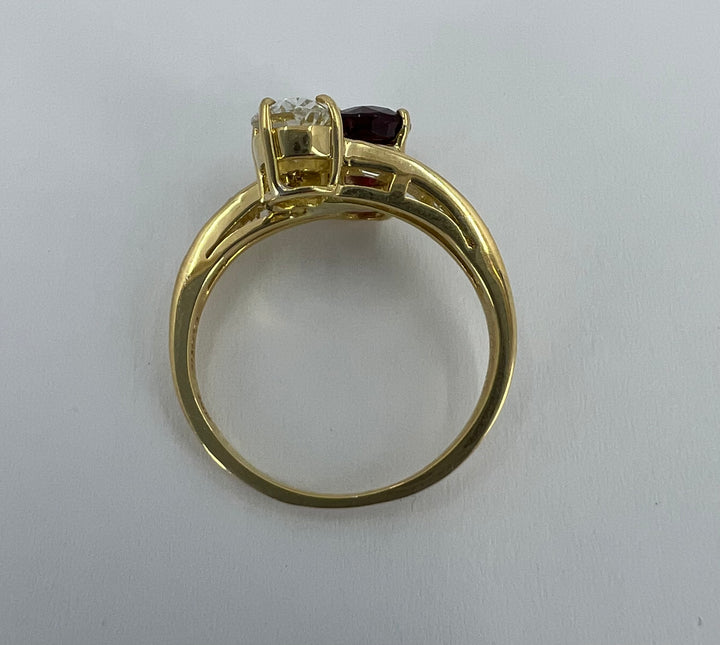 Cartier Vintage Diamond Ruby Ring