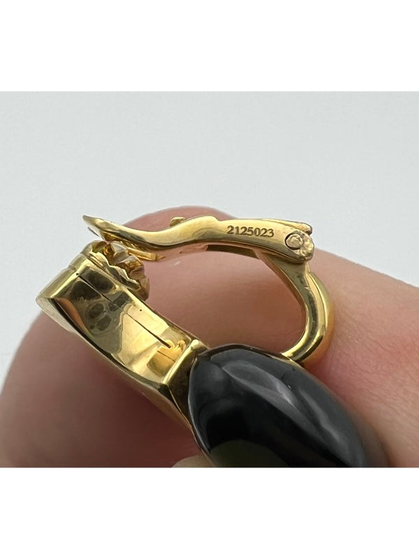 Marina B Earrings Jade Heart Shape