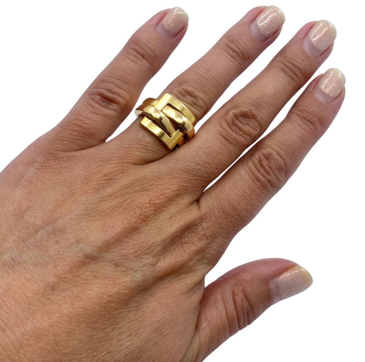 Boucheron Buckle Ring Vintage 18k Gold