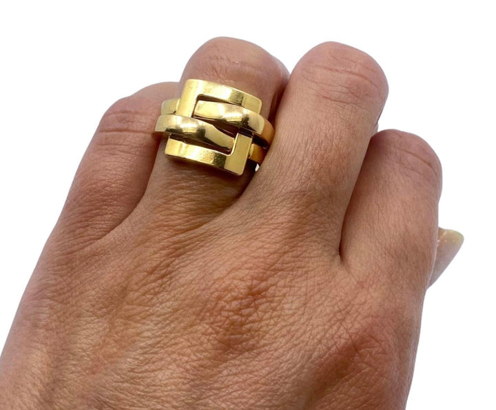 Boucheron Buckle Ring Vintage 18k Gold