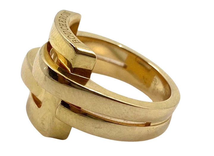 Boucheron Buckle Ring Vintage 18k Gold