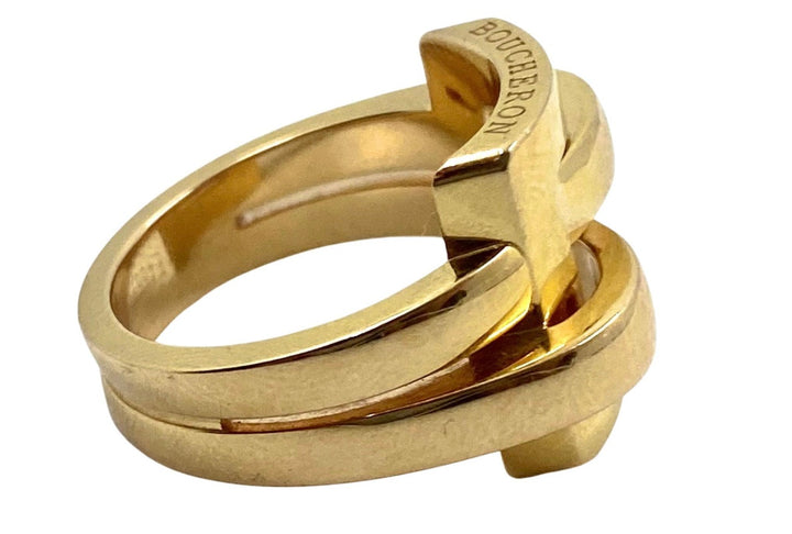 Boucheron Buckle Ring Vintage 18k Gold