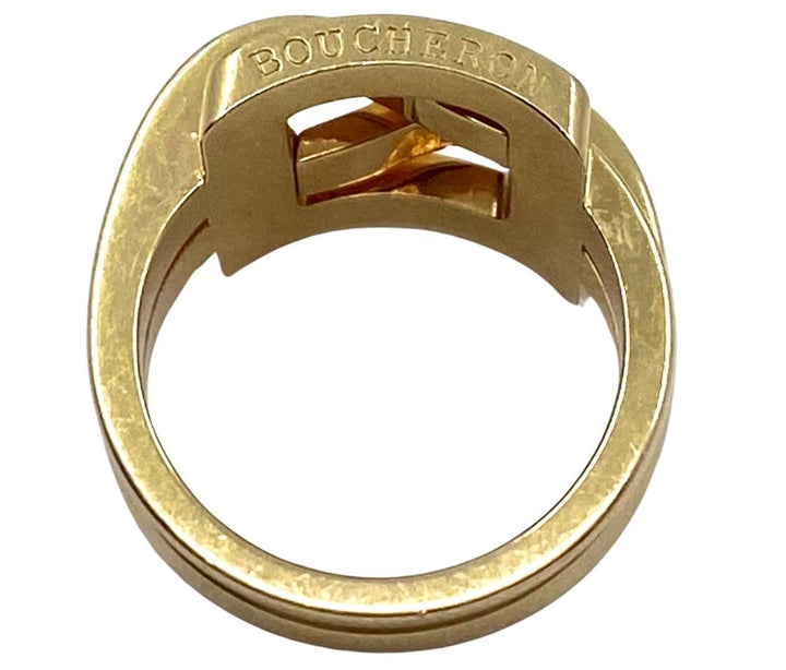 Boucheron Buckle Ring Vintage 18k Gold
