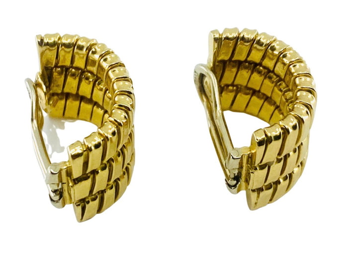 Carlo Weingrill 18k Gold Earrings Tubogas