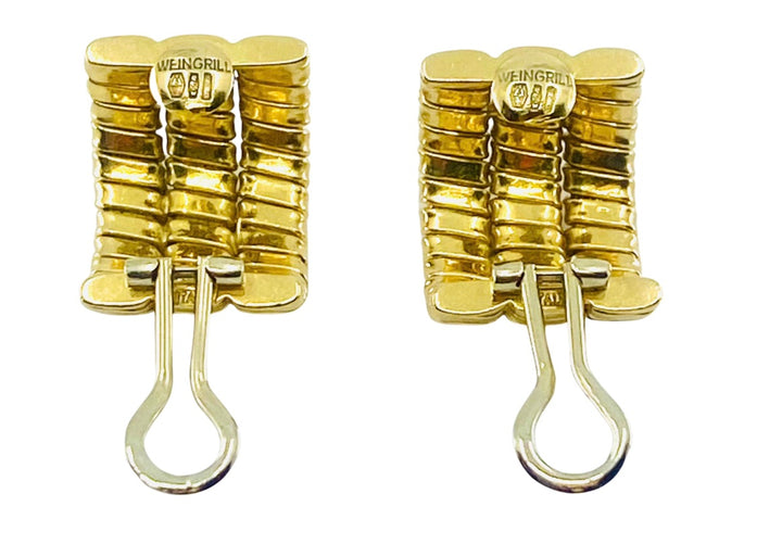 Carlo Weingrill 18k Gold Earrings Tubogas