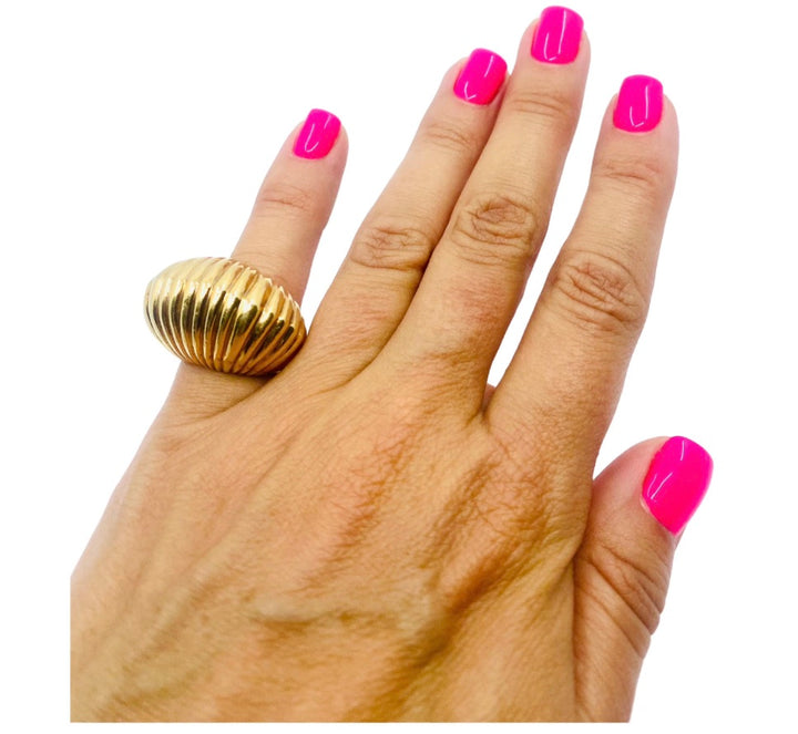 Cartier 14k Gold Dome Ring