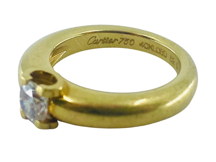 Cartier Solitaire Diamond Ring 18k Gold