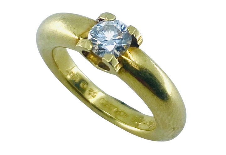 Cartier Solitaire Diamond Ring 18k Gold