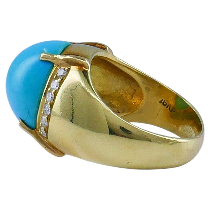 Cellino 18k Gold Turquoise Ring