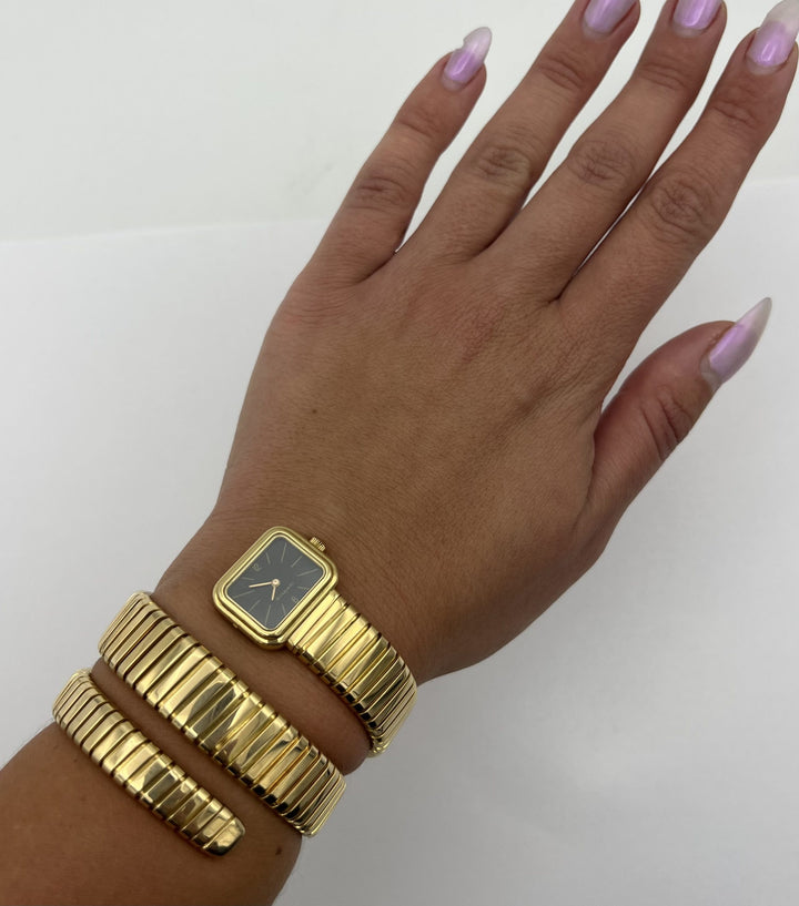 Vintage Bulgari Tubogas Yellow Gold Watch
