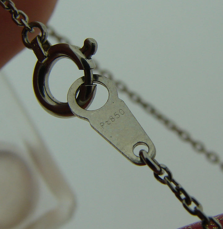 Art Deco Platinum Sapphire Diamond Pendant Necklace