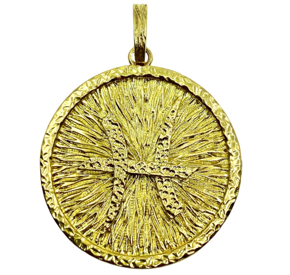 David Webb 18K Gold Pisces Pendant