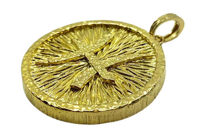 David Webb 18K Gold Pisces Pendant