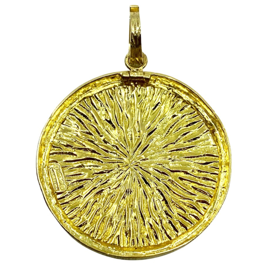 David Webb 18K Gold Pisces Pendant