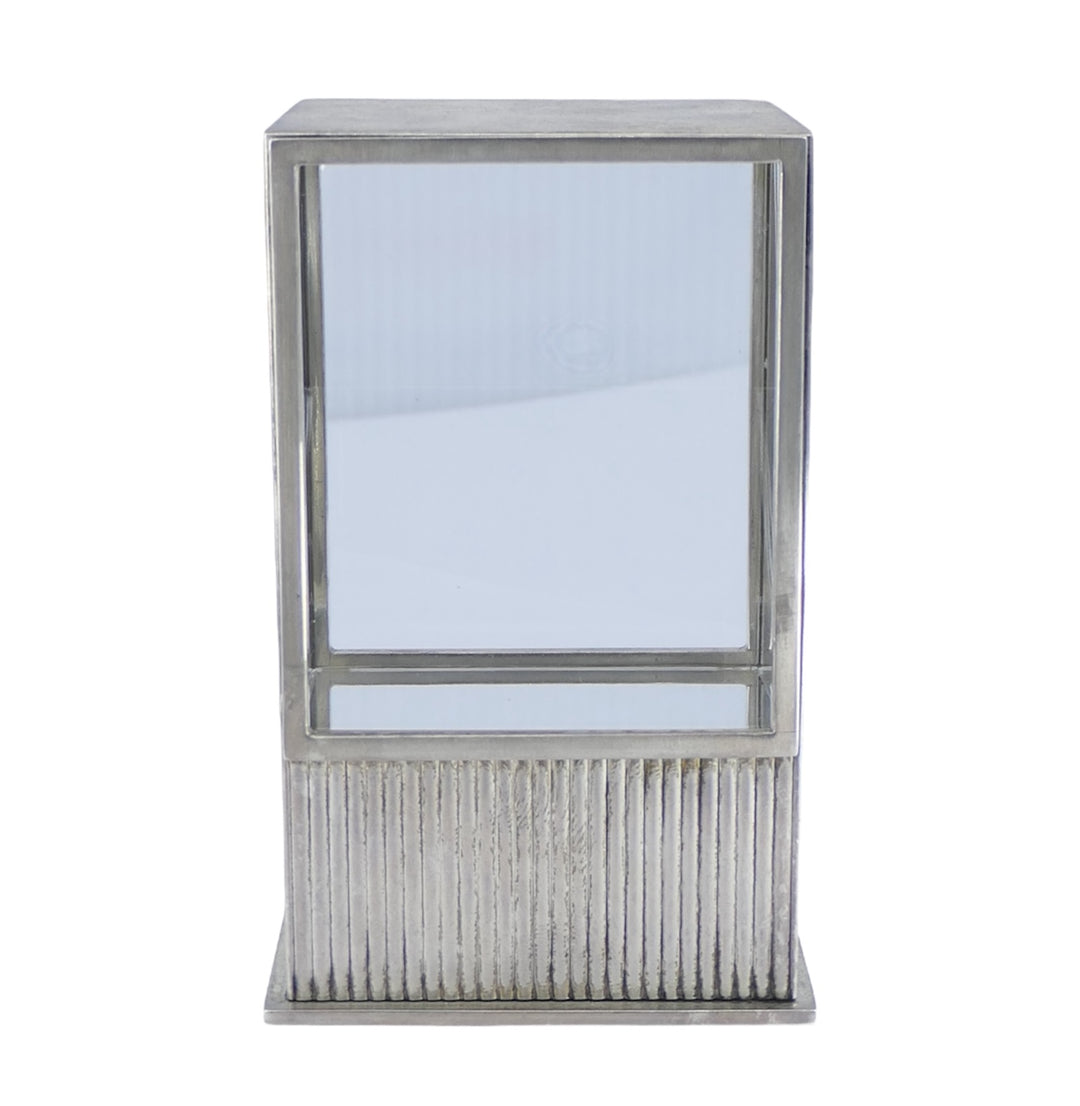 Cartier Silver Prism Mystery Clock