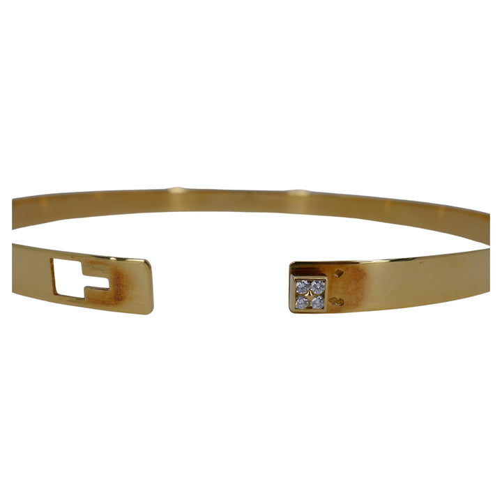 Dinh Van Choker Necklace Gold Diamond