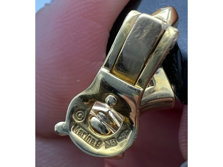 Marina B Earrings Jade Heart Shape