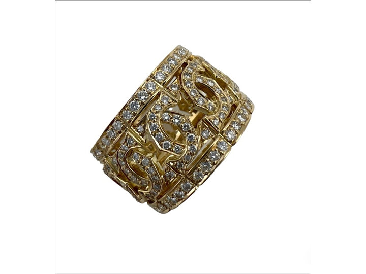 Cartier Wide Diamond Band Ring Double C de Cartier