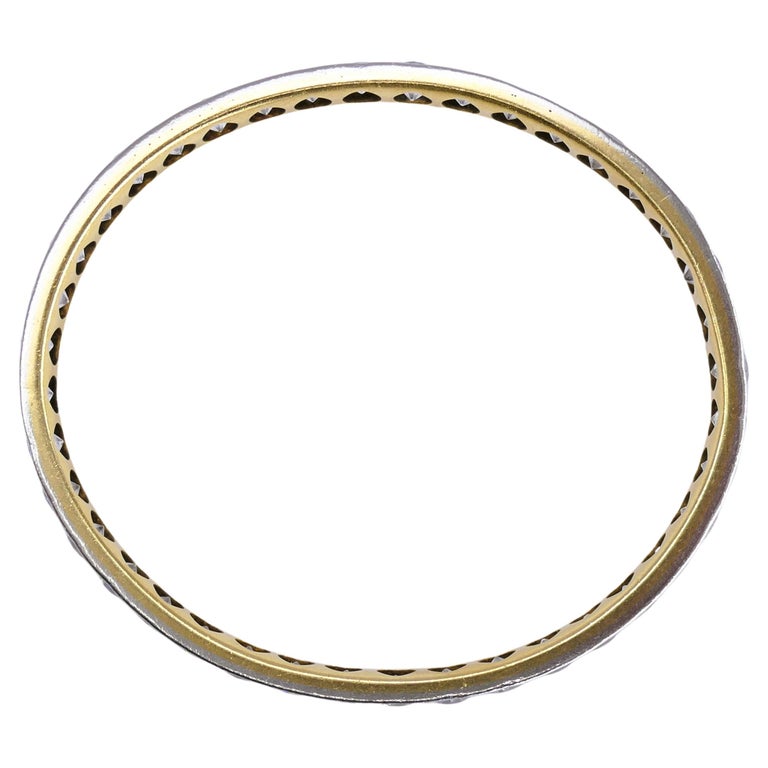 Edwardian Bracelet Old European Cut Diamonds Platinum Gold