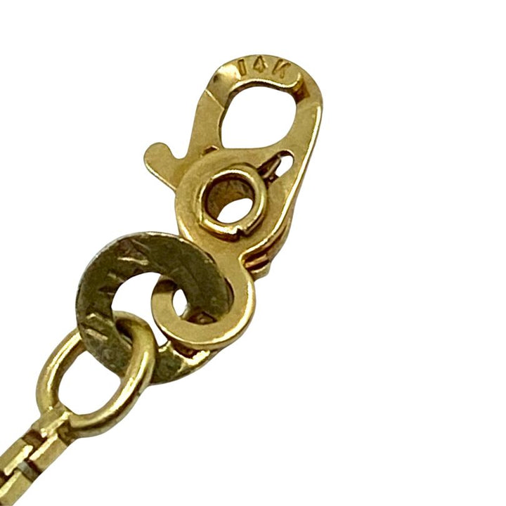 18k Gold Cross Pendant Emerald Vintage Italy