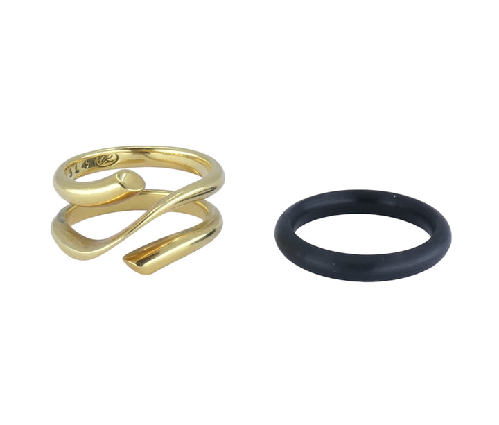 Georg Jensen 18k Gold Rubber Ring