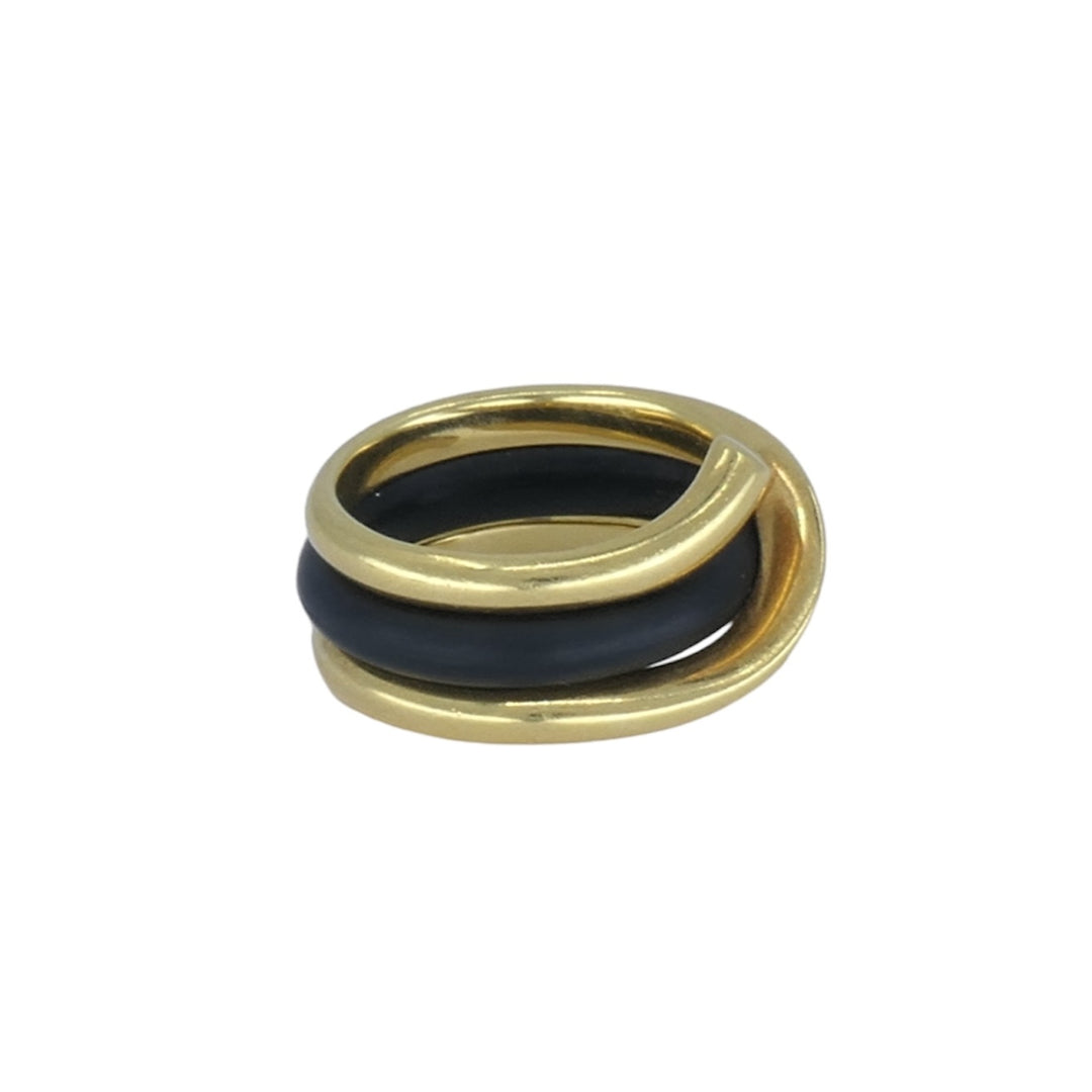 Georg Jensen 18k Gold Rubber Ring