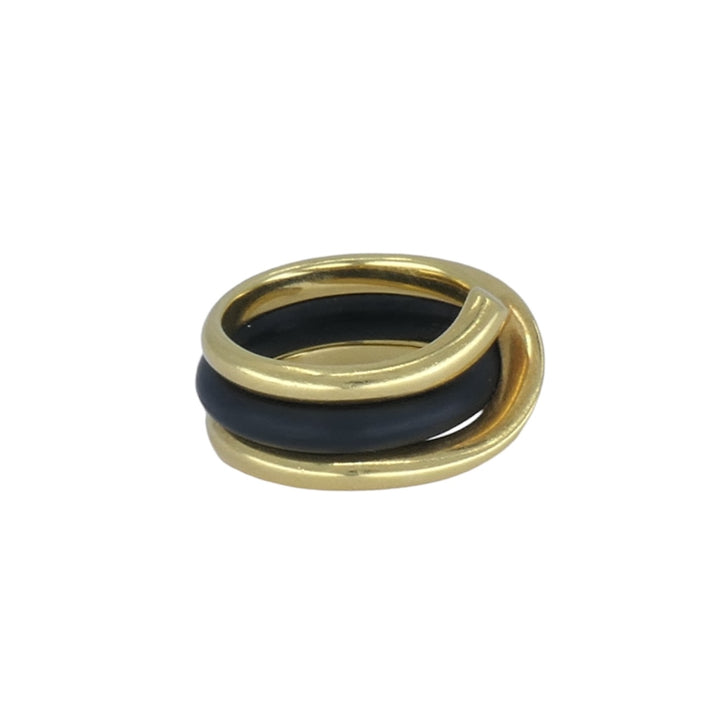 Georg Jensen 18k Gold Rubber Ring