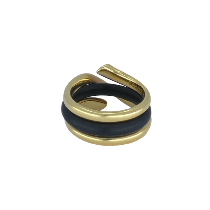 Georg Jensen 18k Gold Rubber Ring