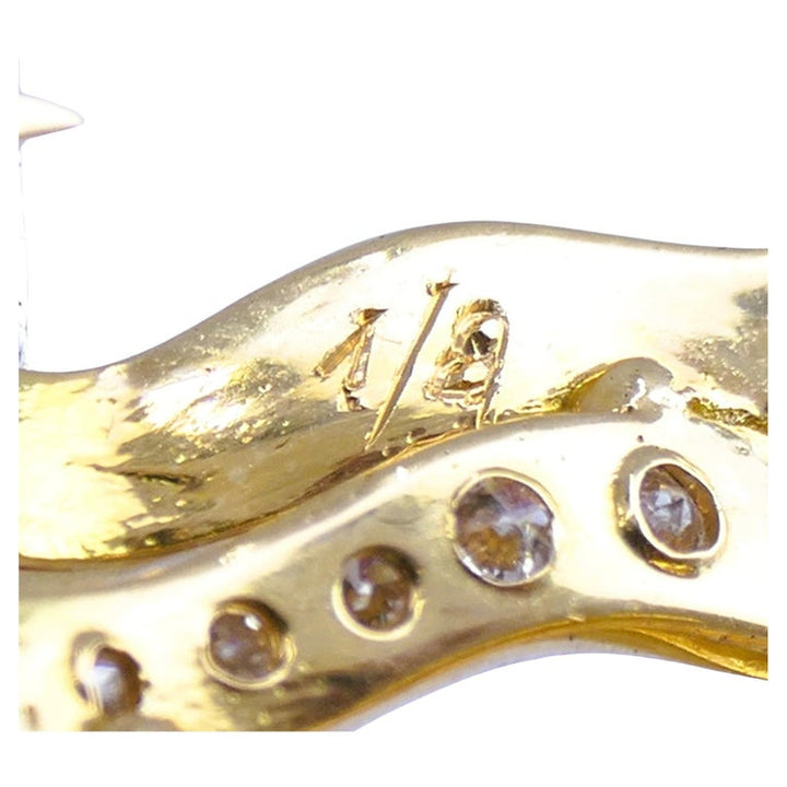 Georges Braque Hebe Brooch 18k Gold Diamond Pendant Estate