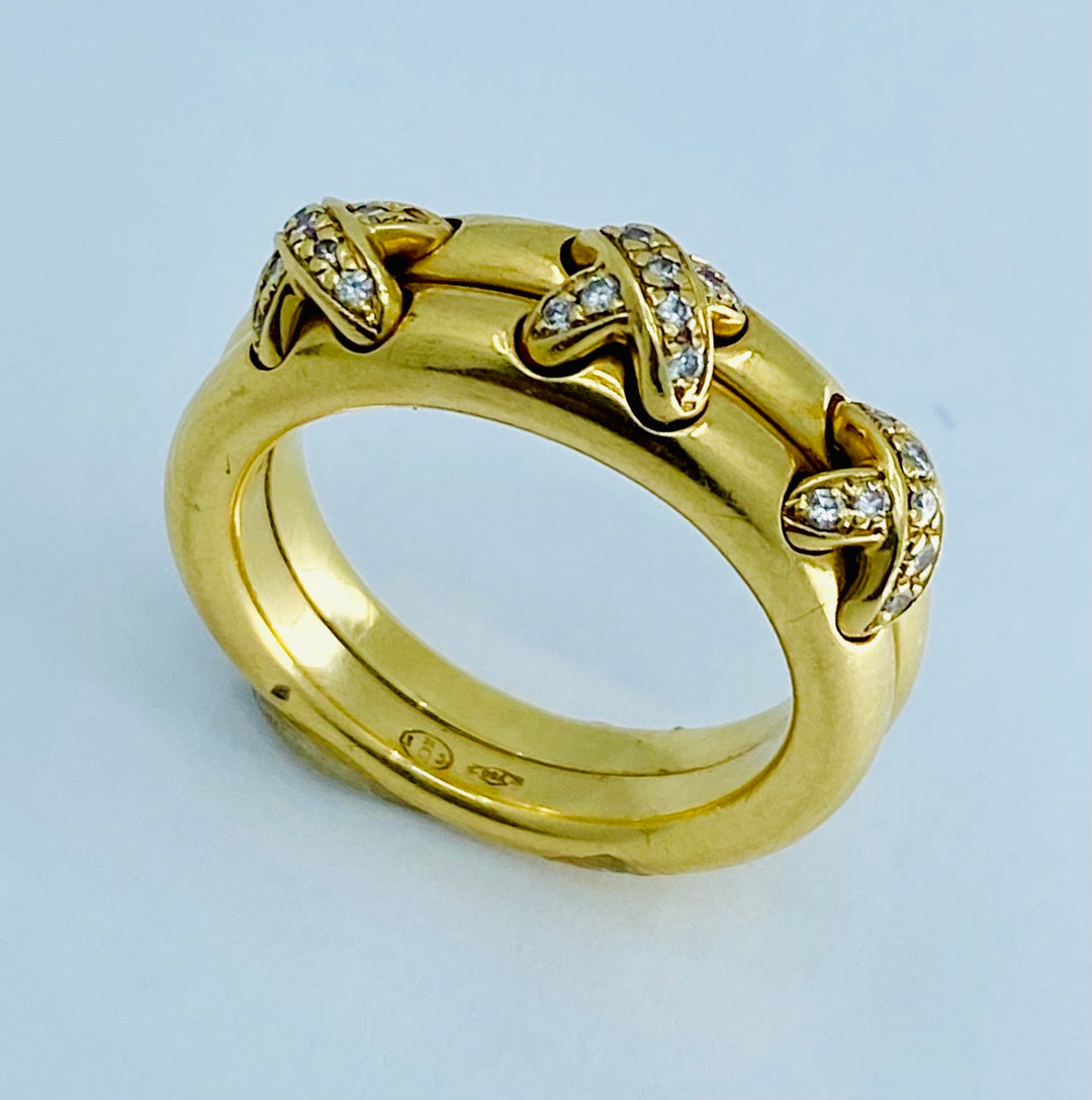 Chaumet Liens X Gold Ring