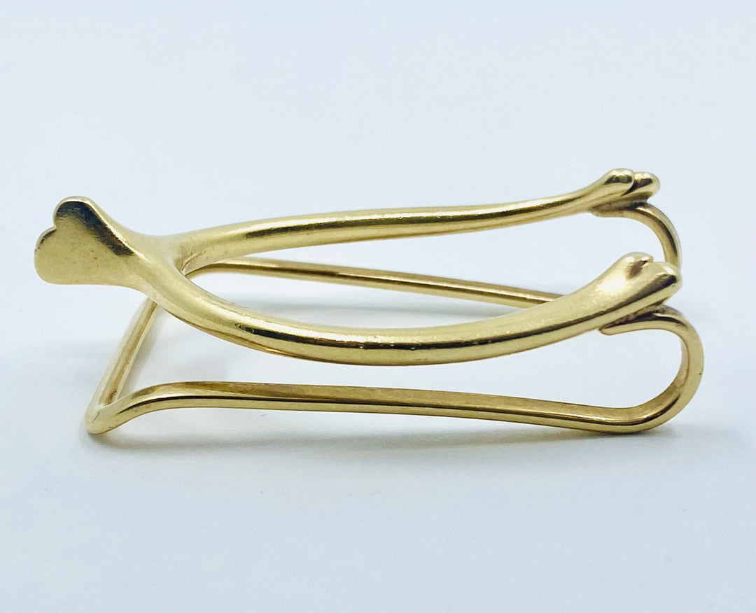 Verdura Gold Wishbone Money Clip