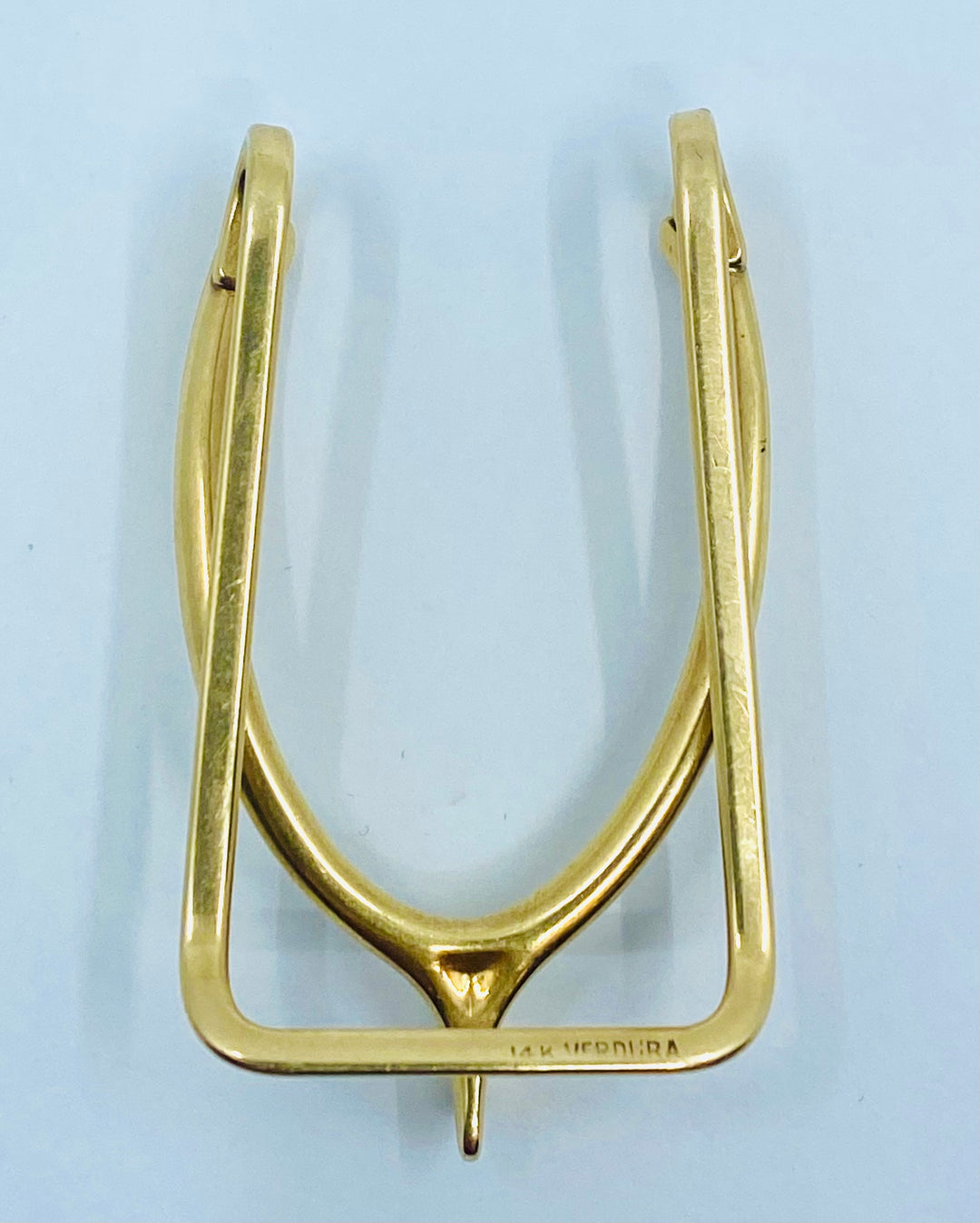 Verdura Gold Wishbone Money Clip