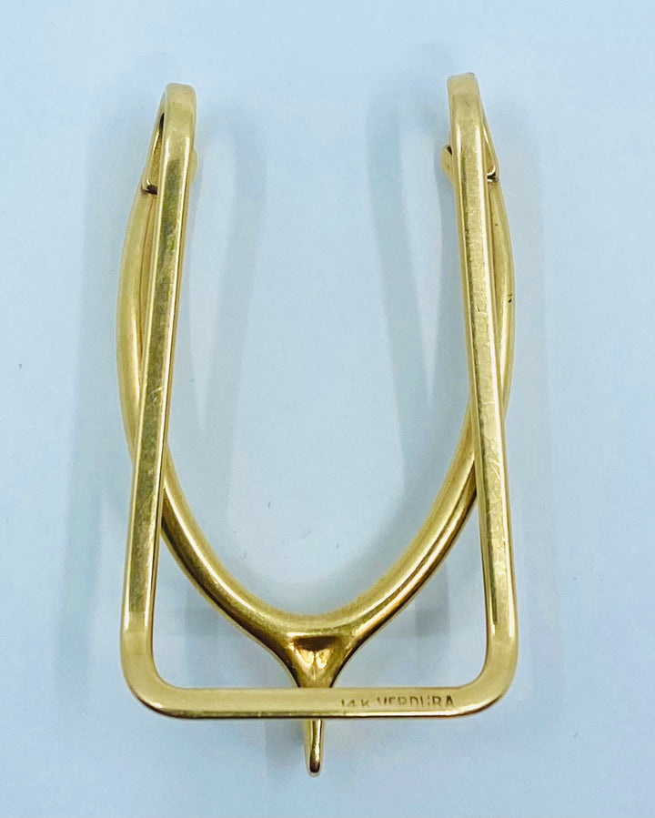 Verdura Gold Wishbone Money Clip