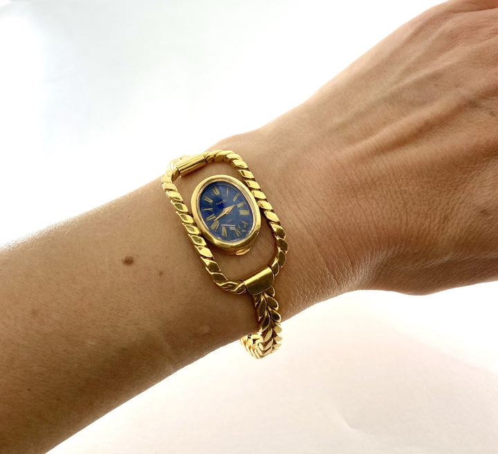 Vintage Gucci Gold Watch Bracelet