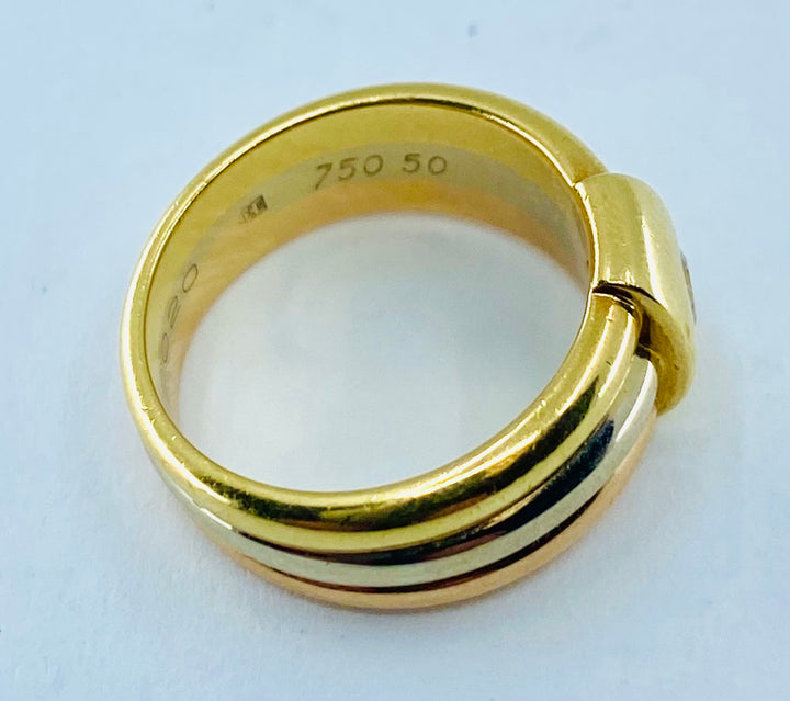 Vintage Cartier Trinity Band Diamond Ring