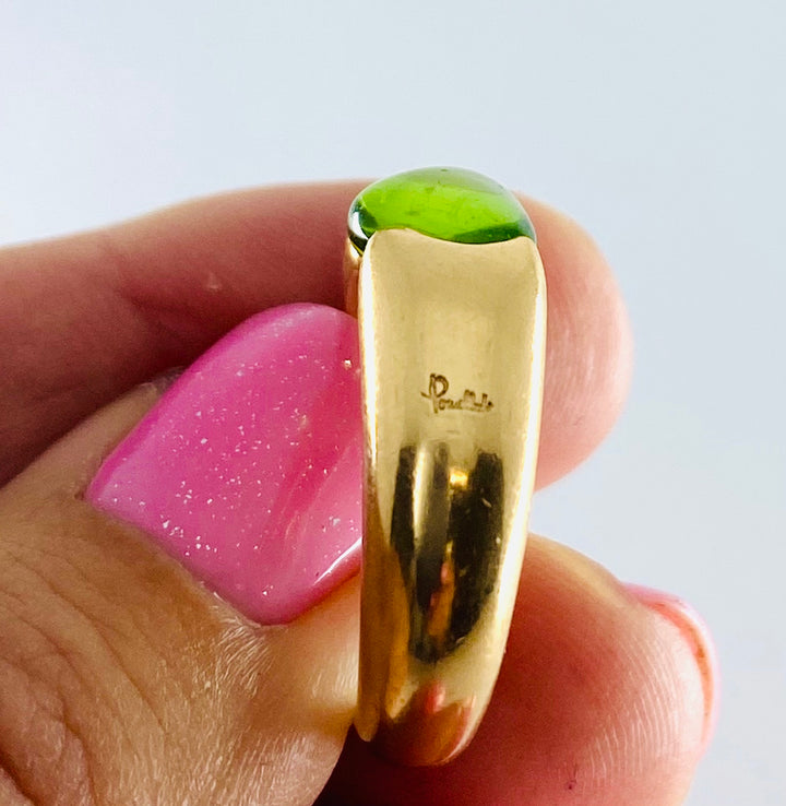 Pomellato Green Tourmaline Ring