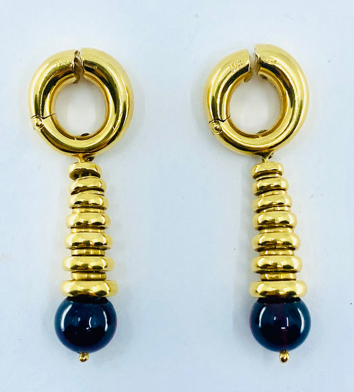 Pomellato Garnet Earrings Gold