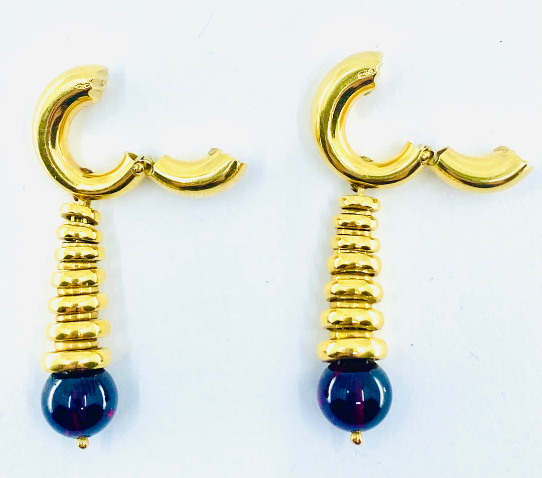 Pomellato Garnet Earrings Gold