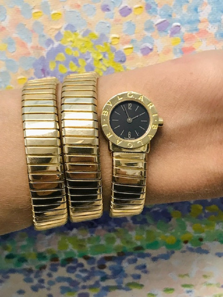 Vintage Bulgari Tubogas Watch Gold