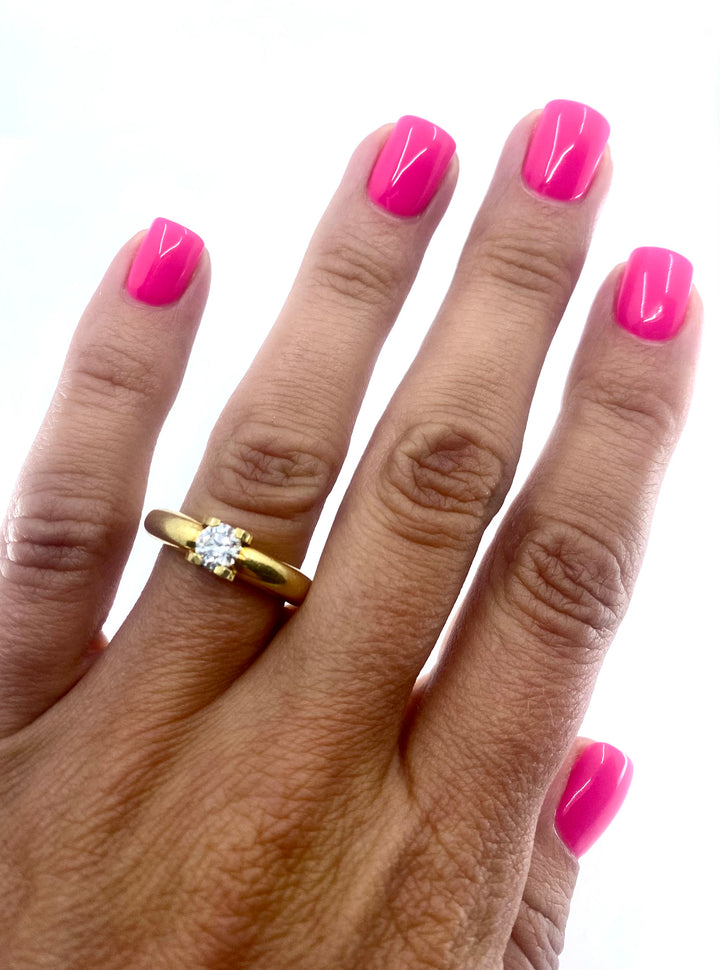 Cartier Solitaire Diamond Ring 18k Gold