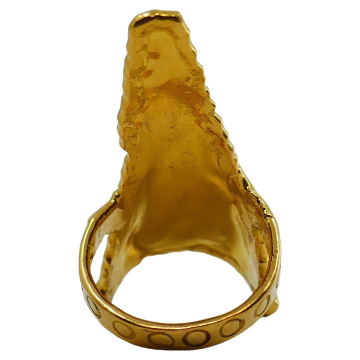 Jean Mahie 22k Gold Triangle Ring