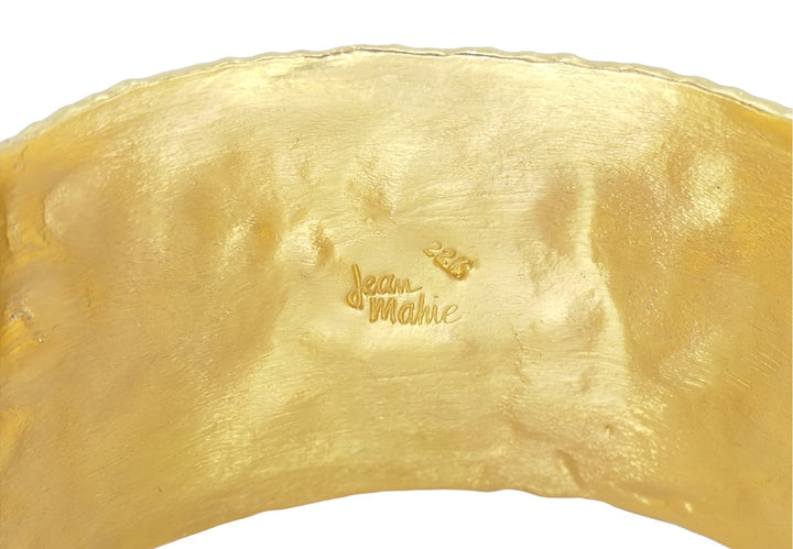 Jean Mahie 22k Gold Cuff Bracelet