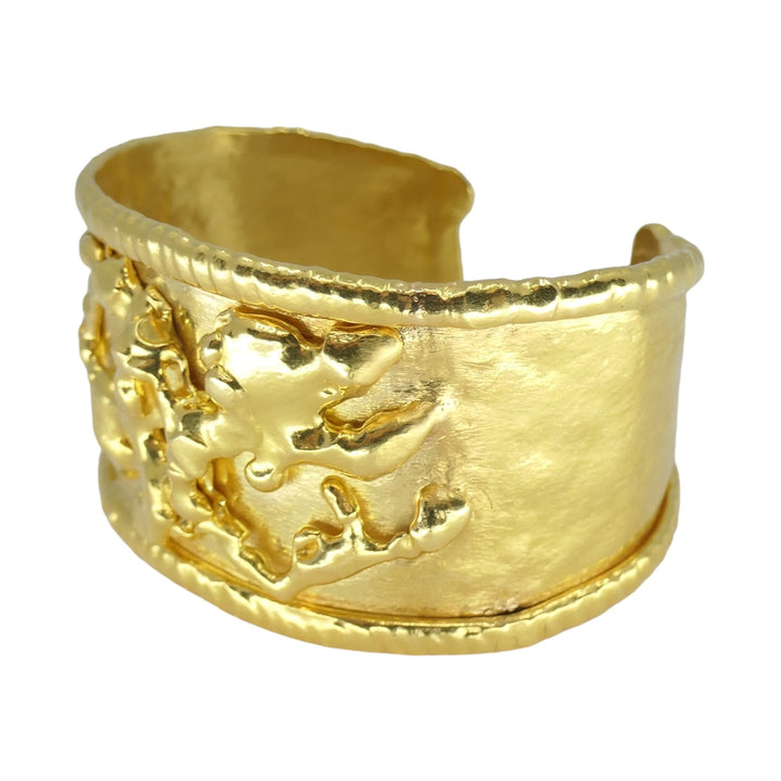 Jean Mahie 22k Gold Cuff Bracelet