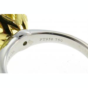 Tiffany & Co. Fancy Intense Yellow Diamond Platinum Ring