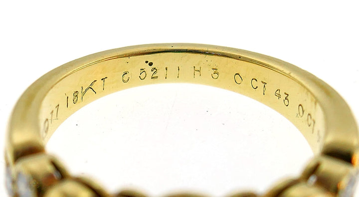 Van Cleef & Arpels Emerald Diamond Gold Ring 1970s