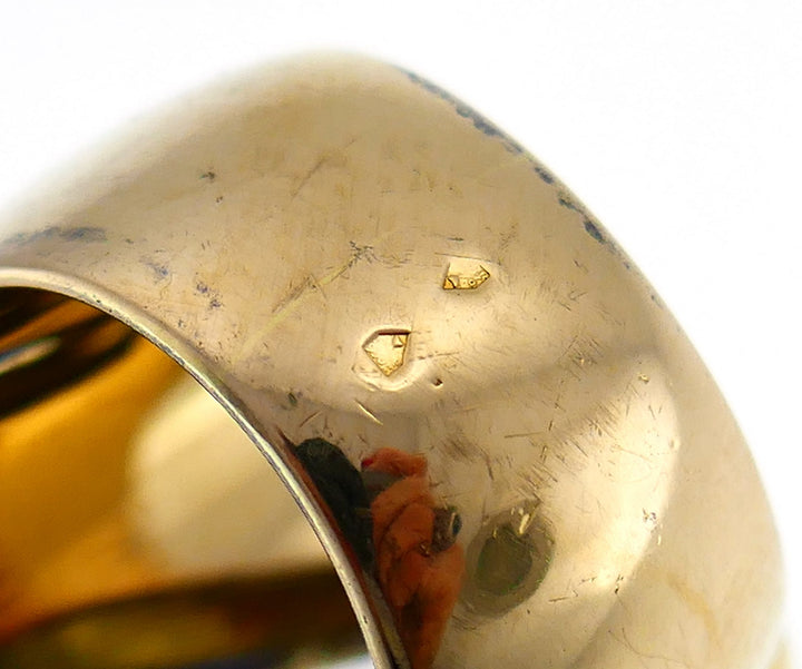 Vintage Van Cleef & Arpels Sapphire Gold Bombe Ring
