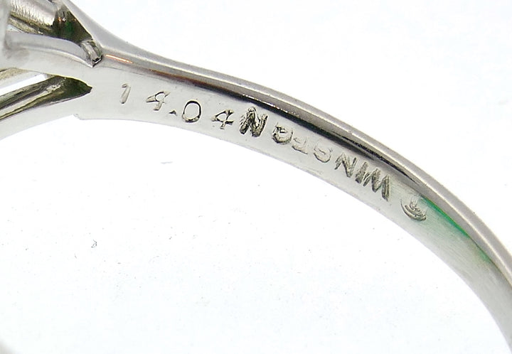 Vintage Harry Winston Emerald Diamond Platinum Ring 14.04 Carat Colombian AGL