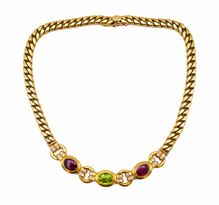 Vintage Bvlgari 18k Yellow Gold Chain Necklace Bulgari