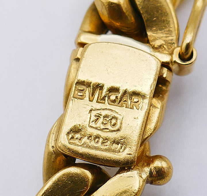 Vintage Bvlgari 18k Yellow Gold Chain Necklace Bulgari